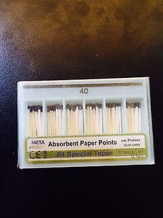 Bulk Dental Paper Points .04 Taper #40  600 Pieces