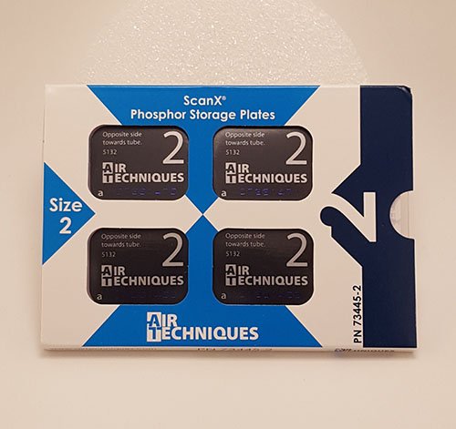 AIR TECHNIQUES ScanX Intraoral Phosphor Plates Size 2, 4/pk