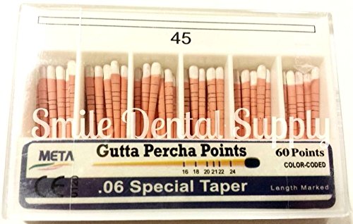 Meta Gutta Percha Points .06 Special Taper #45 (60pts/1pk)
