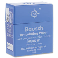 Bausch Articulating Paper 200u (.008") Blue w/ dispenser BK-01 (300)