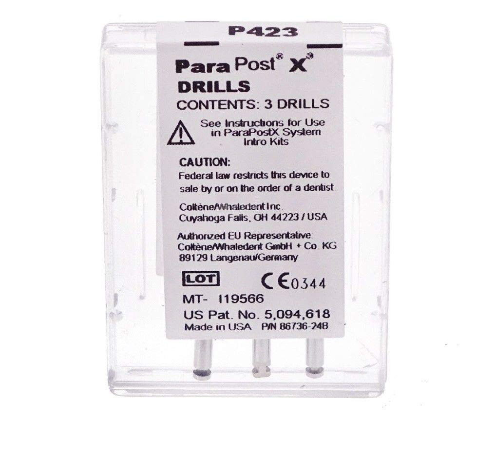 Dental Coltene ParaPost X Drills 3pcs per Kit