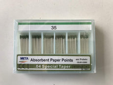 Meta Absorbent Paper Points - #35, Taper Size 0.04, Color Coded