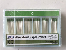 Meta Absorbent Paper Points Color Coded - NS #Coarse 200 Points
