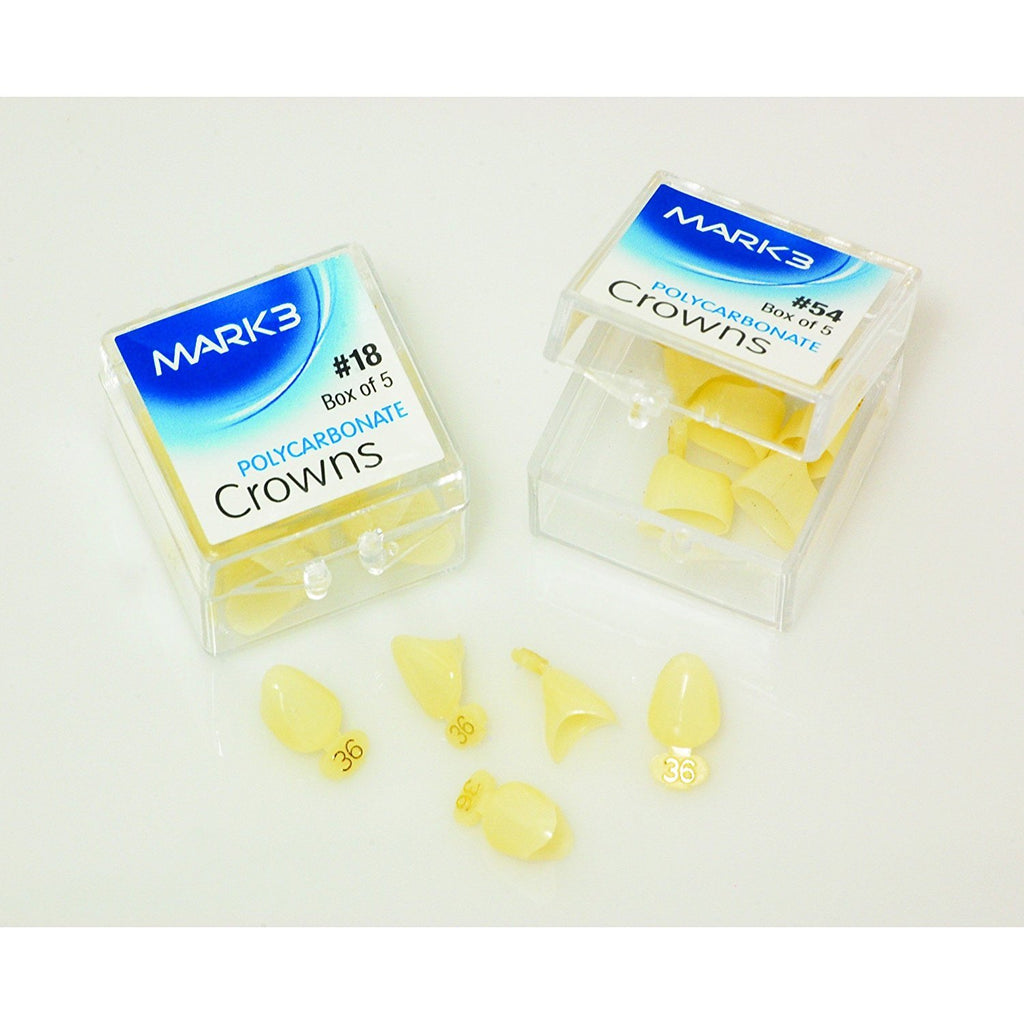 Polycarbonate Temporary Dental Tooth Crowns #17 Upper Left Central 5/Pk
