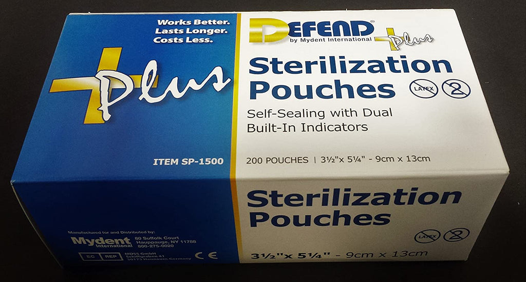 Defend - Sterilization Pouches 3.5x 5.25in 200 box DEFEND+P 113611