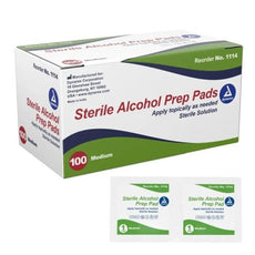 Medium Alcohol Prep Pads Wipes Swabs Cleanser Individually Wrapped 100 & 200 Qty